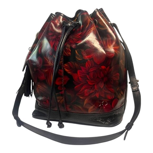 Patricia Nash Red Floral Crossbody Bag - Picture 2 of 15
